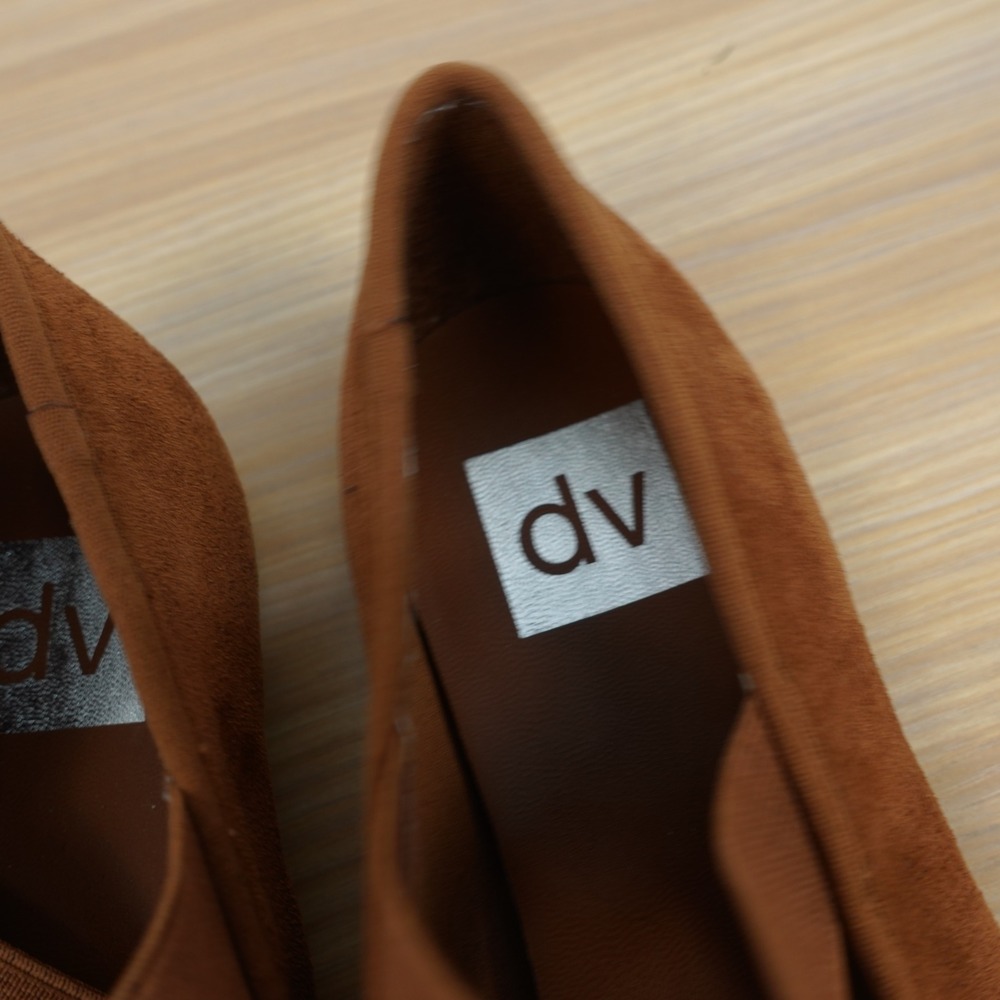 Brown Ballet Flats Women Shoes 6 Cross Strap Mary Jane School Prep DOLCE VITA DV - Picture 3 of 7